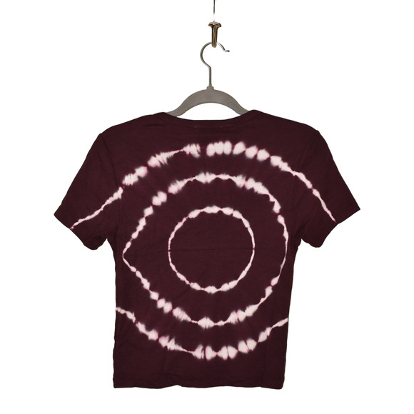 TOPSHOP NEW $28 Oregon Tie Dye Graphic Tee in Purple Size 8 - Picture 2 of 3